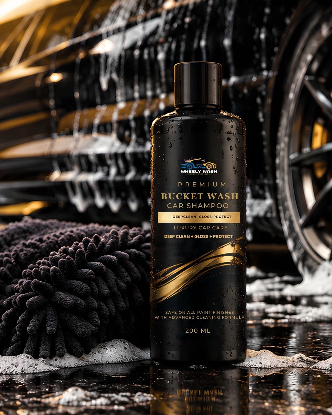 Wheely Wash Premium Car Shampoo | Deep Clean & Gloss |